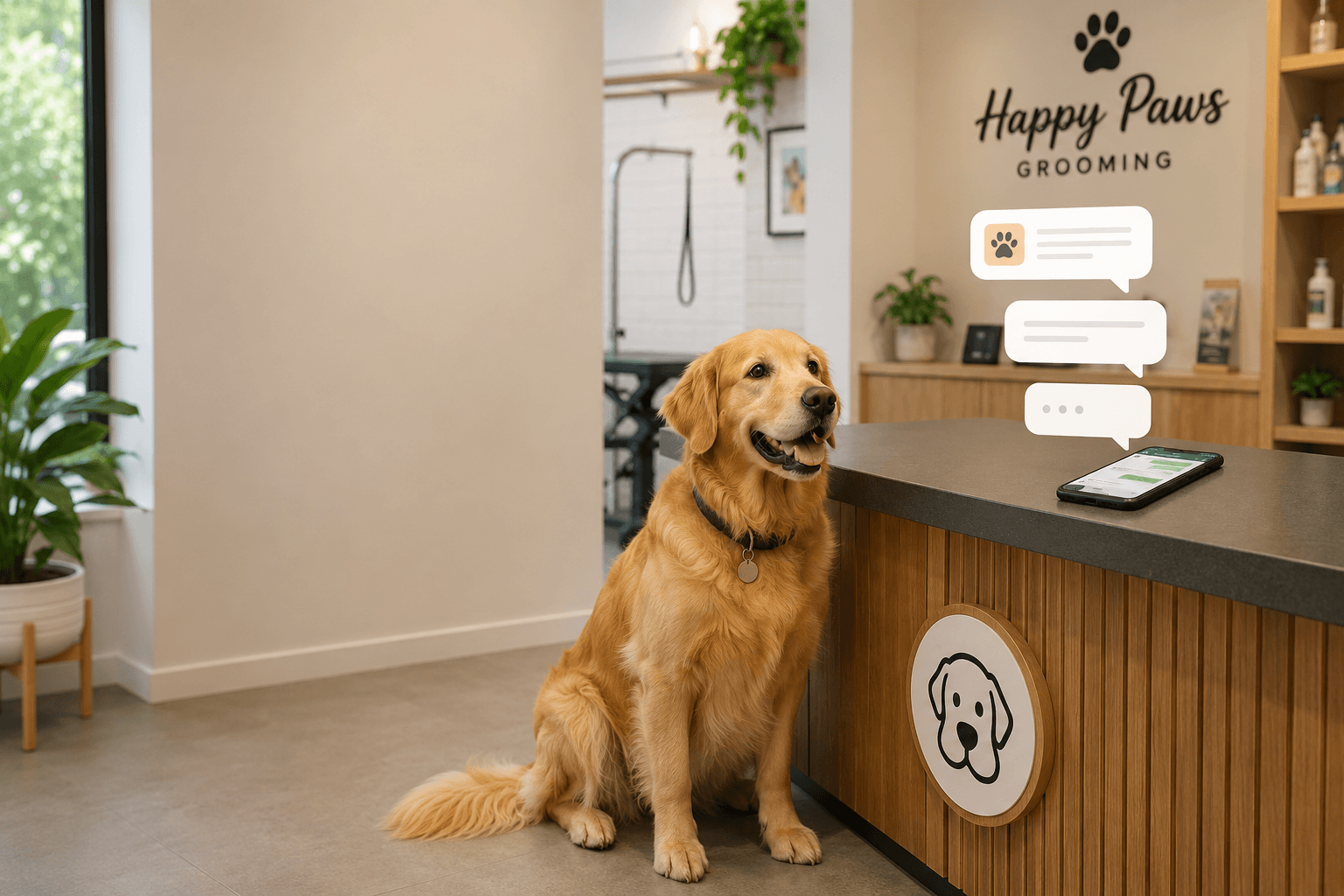 Pet business using Whatsapp business integration from happy pet tech