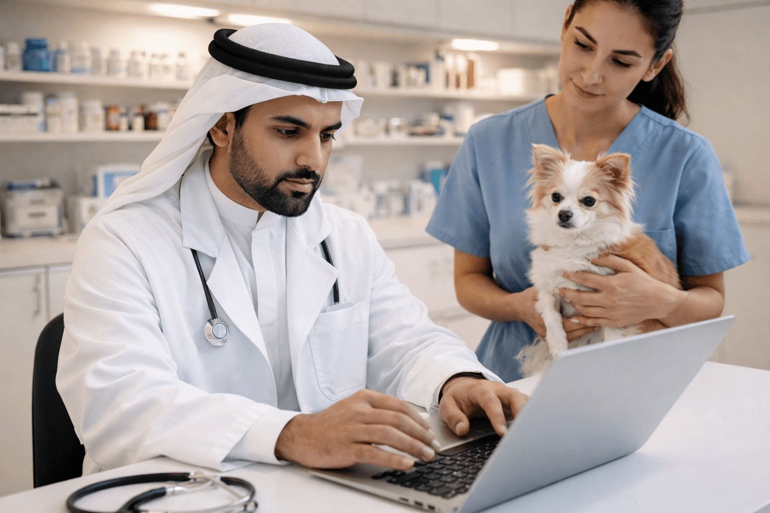 vets managing pet records UAE